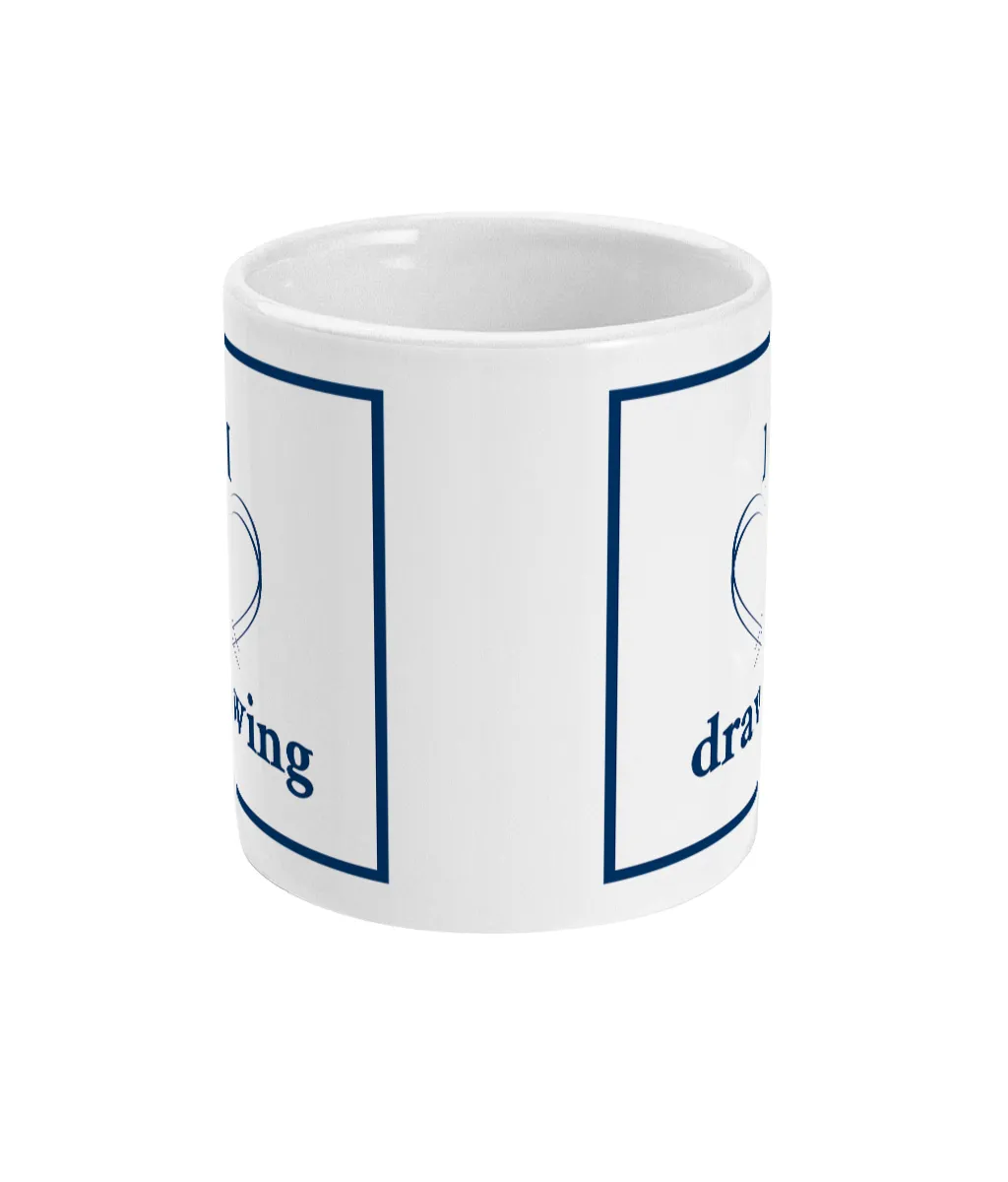 11oz Mug I love drawing