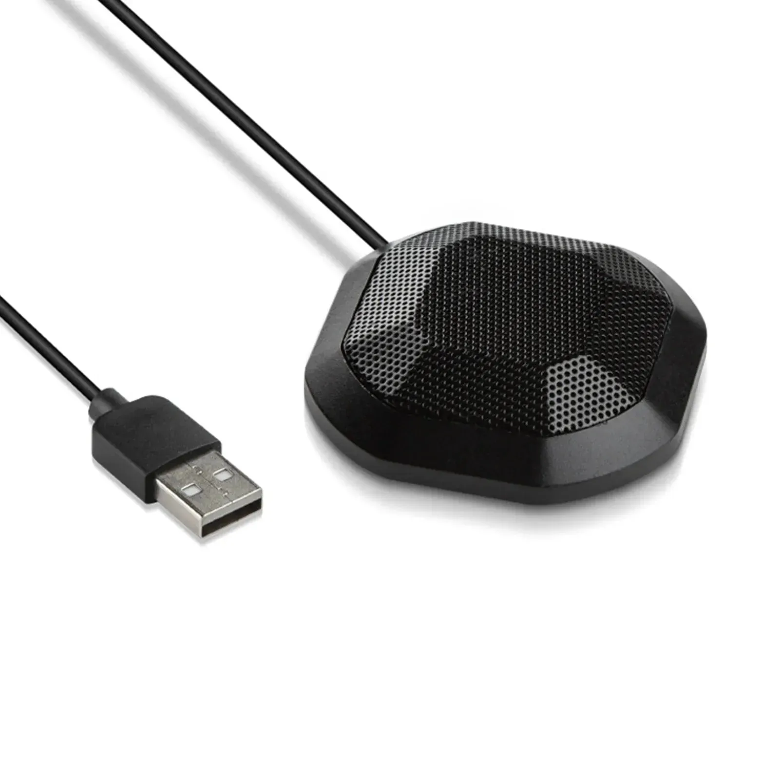 360° Omnidirectional USB Microphone with Touch-Mute: Ideal for Conference Calls, Podcasts, Streaming