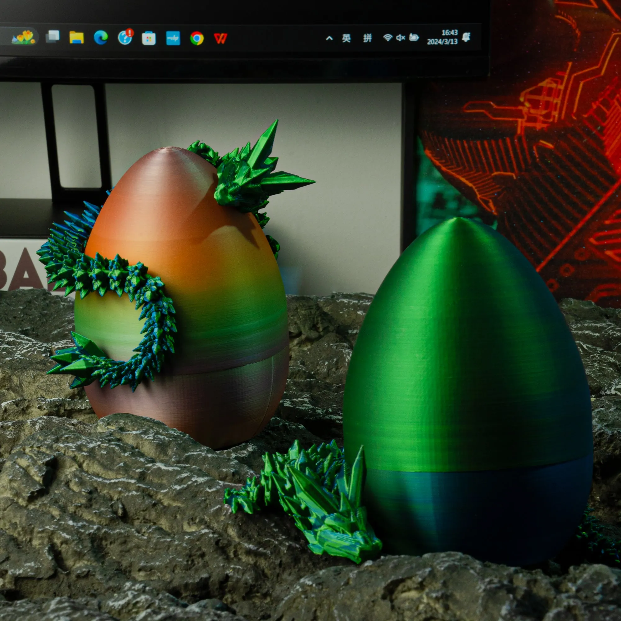 3D Printed Dragon Eggs