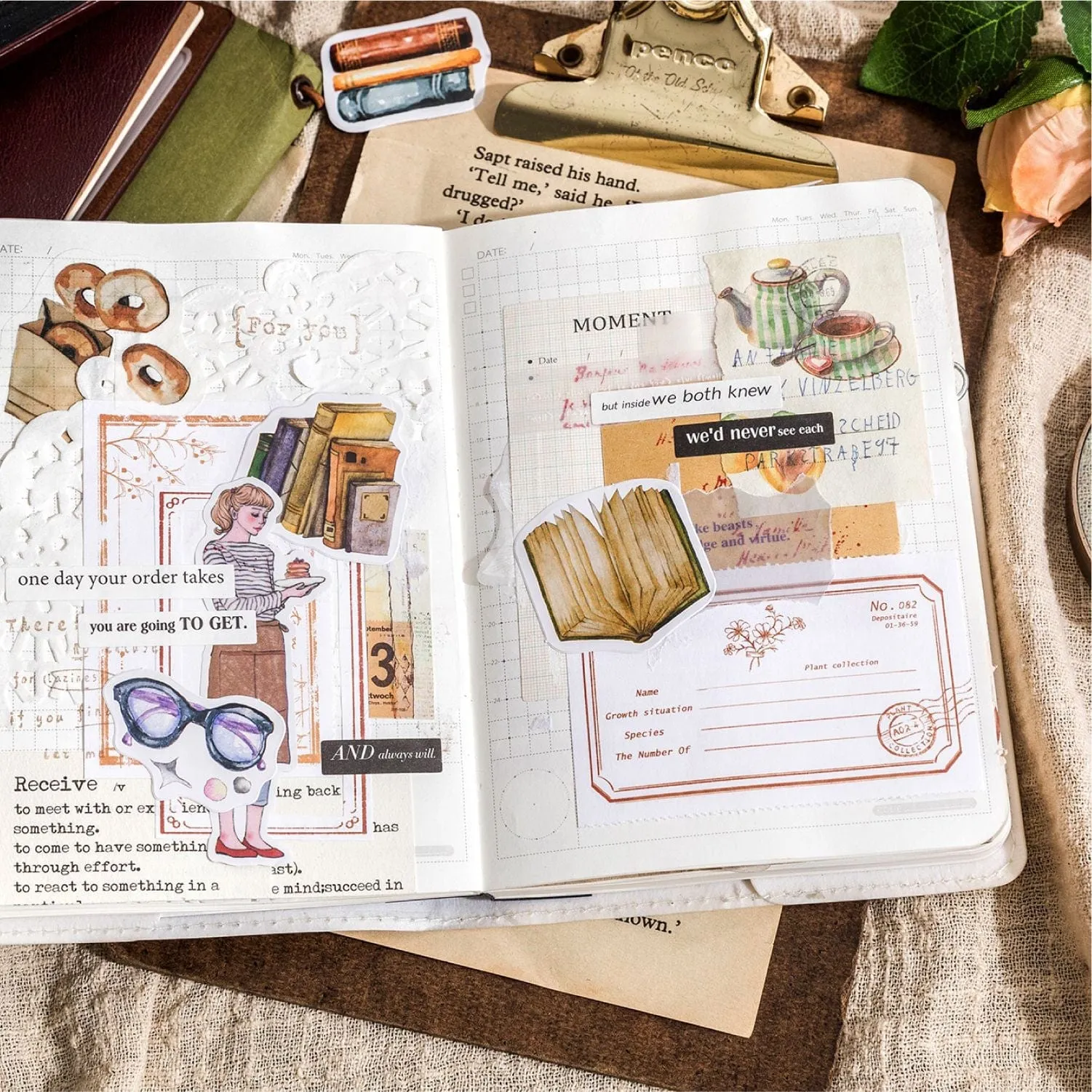 46pcs Literature Collection Decorative Sticker Pack