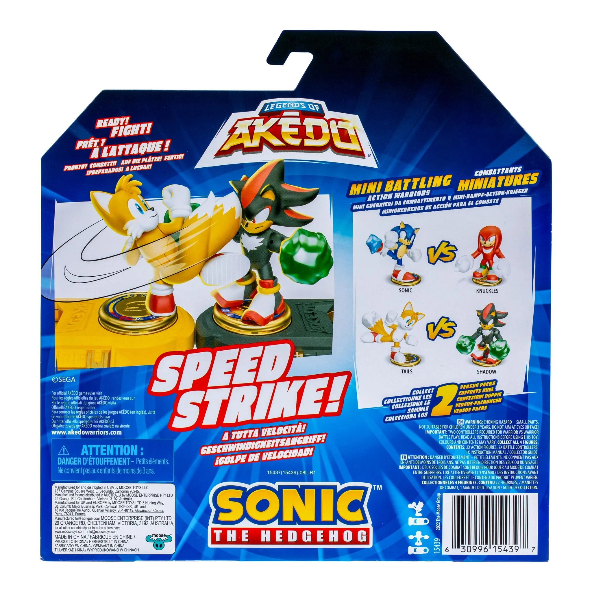 Akedo Sonic S1 Versus Pack - Tails Vs Shadow