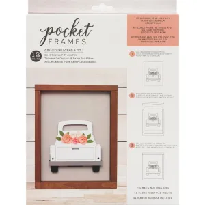 American Crafts - Details 2 Enjoy Collection - Pocket Frames Kit - 8 x 10 - Do-It-Yourself - Truck*