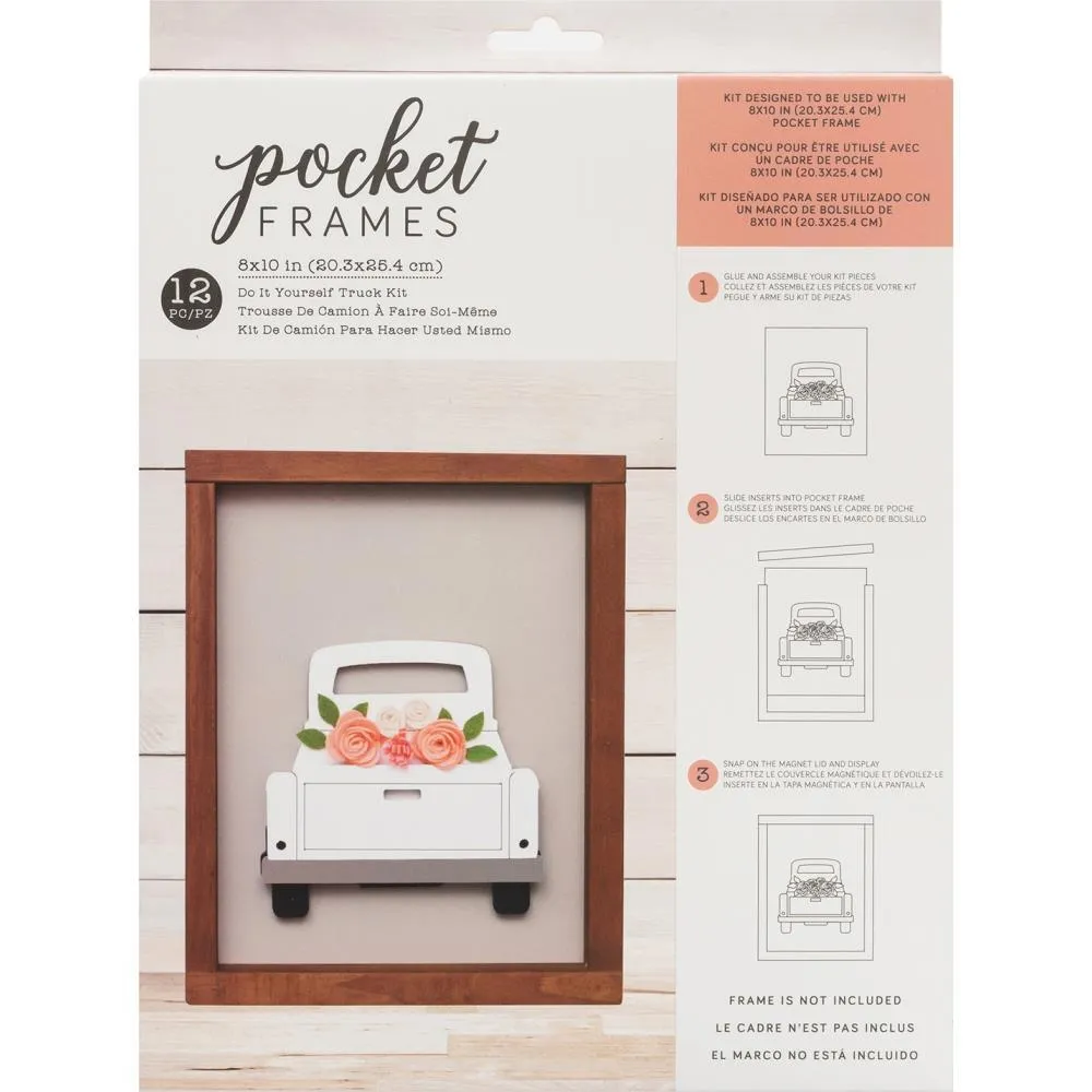 American Crafts - Details 2 Enjoy Collection - Pocket Frames Kit - 8 x 10 - Do-It-Yourself - Truck*
