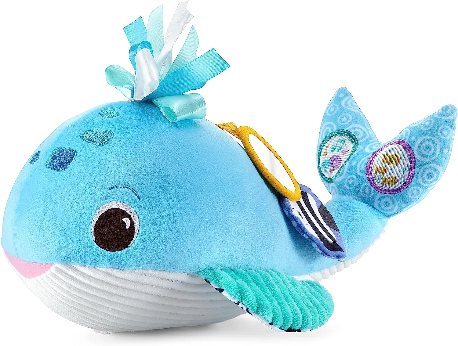 Baby Snuggly Sounds Whale, Baby Sensory Toy with Lights