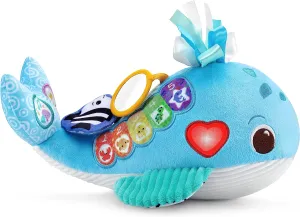 Baby Snuggly Sounds Whale, Baby Sensory Toy with Lights