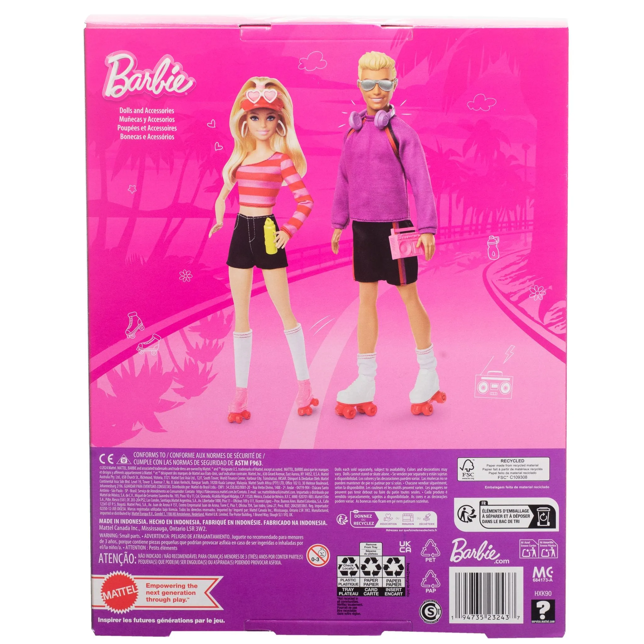 Barbie 2 Pack Ken & Barbie 65th Anniversary Fashionista Doll