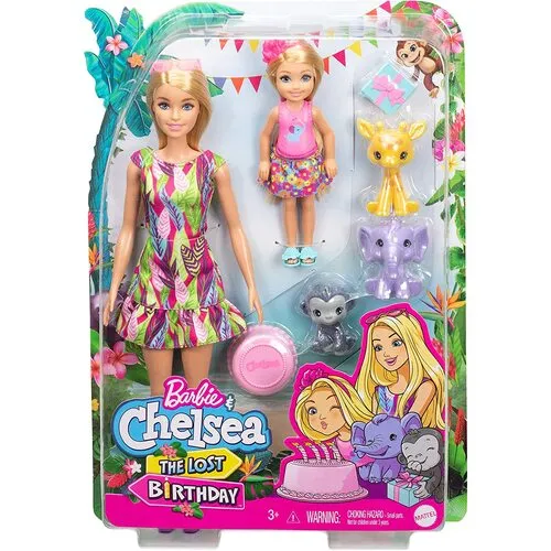 Barbie Chelsea & The Lost Birthday Dolls And Pets Set