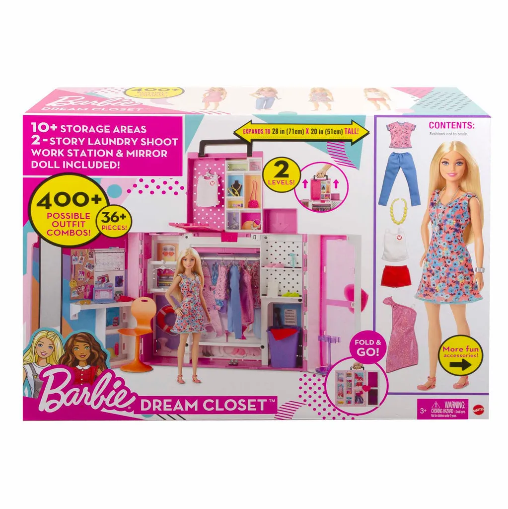 BARBIE DREAM CLOSET WITH DOLL