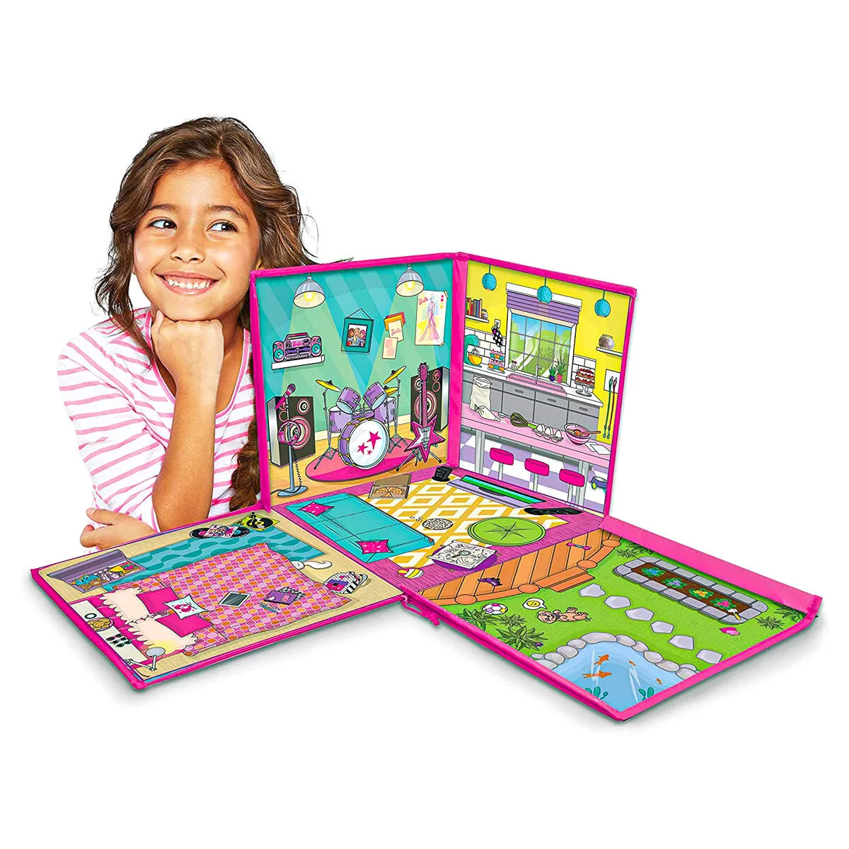 Barbie Zip Bin Dream House Playmat & Storage Box