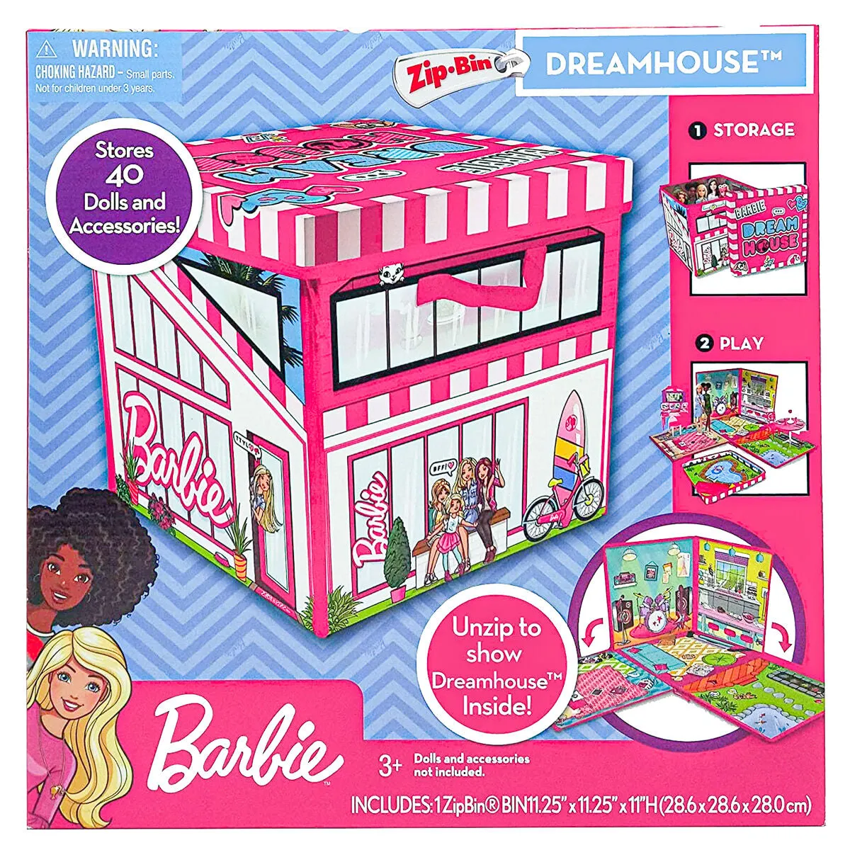 Barbie Zip Bin Dream House Playmat & Storage Box