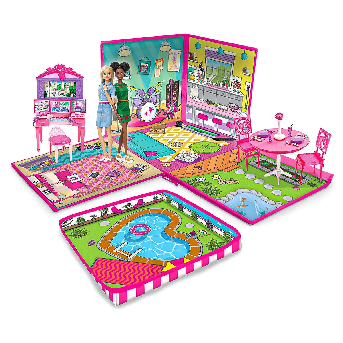 Barbie Zip Bin Dream House Playmat & Storage Box