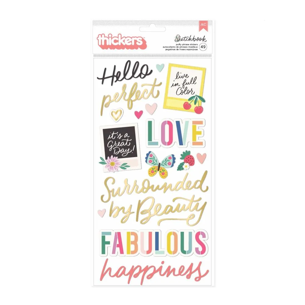 Bea Valint Sketchbook Thickers Phrases