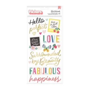 Bea Valint Sketchbook Thickers Phrases