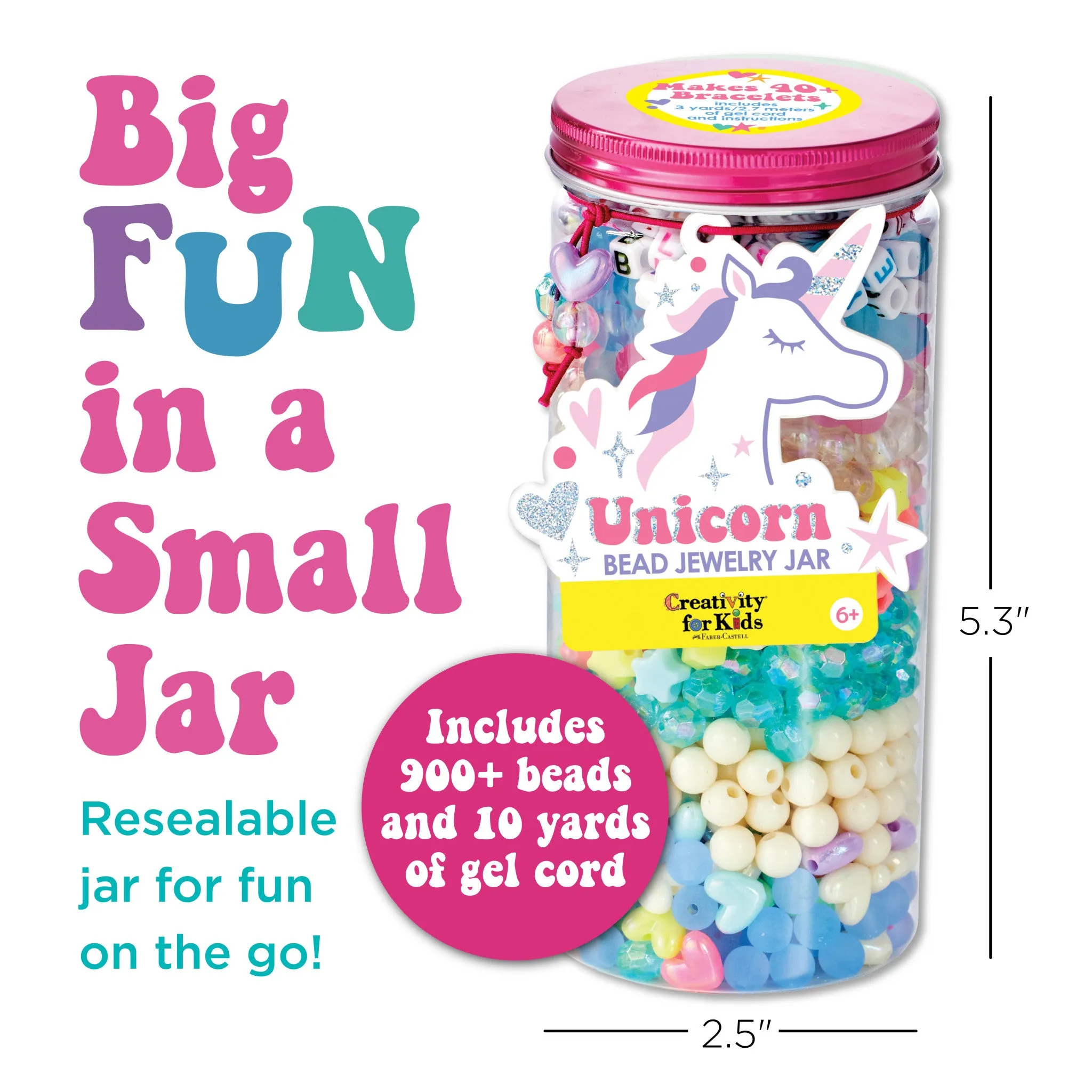Bead Jewelry Jar Unicorn - #6476000