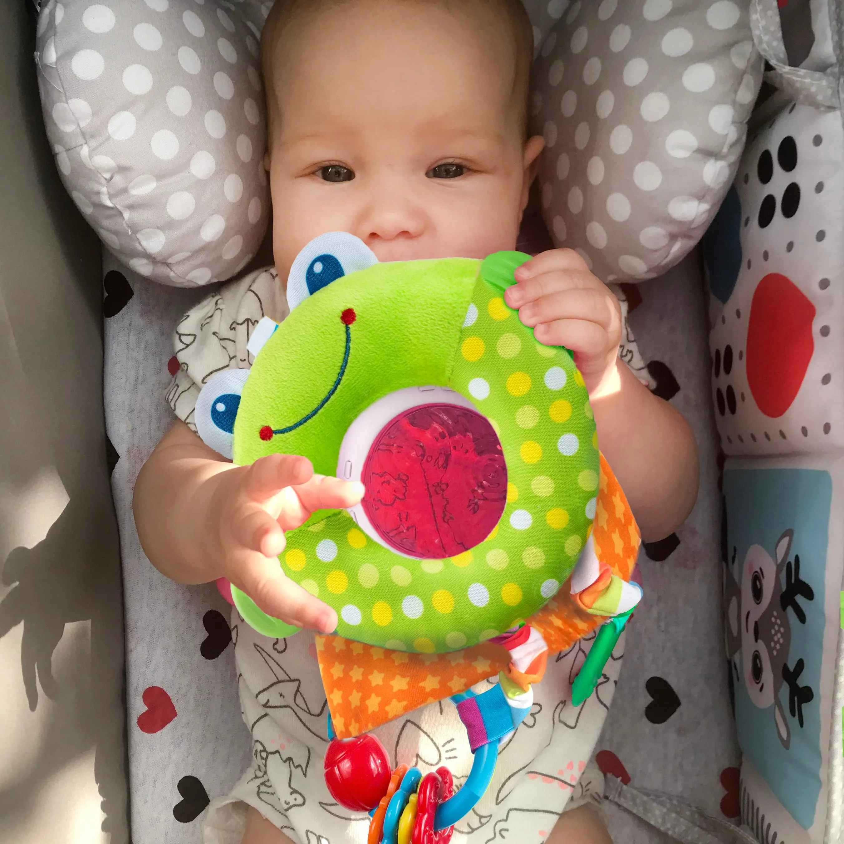Benbat - Rattle Frog Dazzle Friends Toy