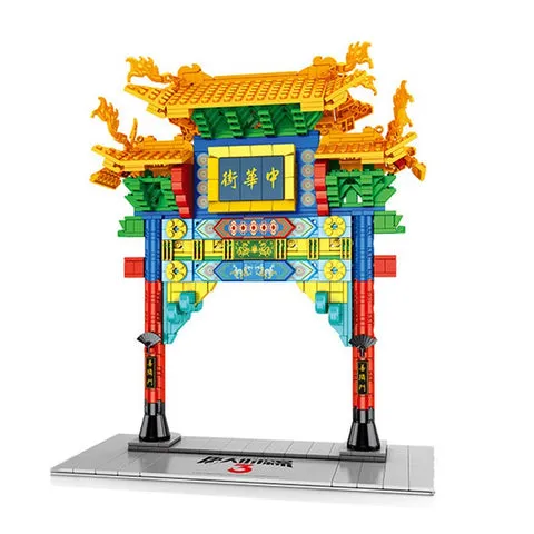 Chinese Lunar New Year Lion and Dragon Dance Building Block Set