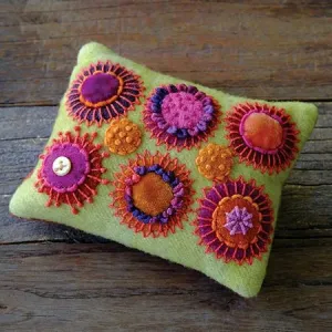 Circle Play Pincushion Kit by Sue Spargo