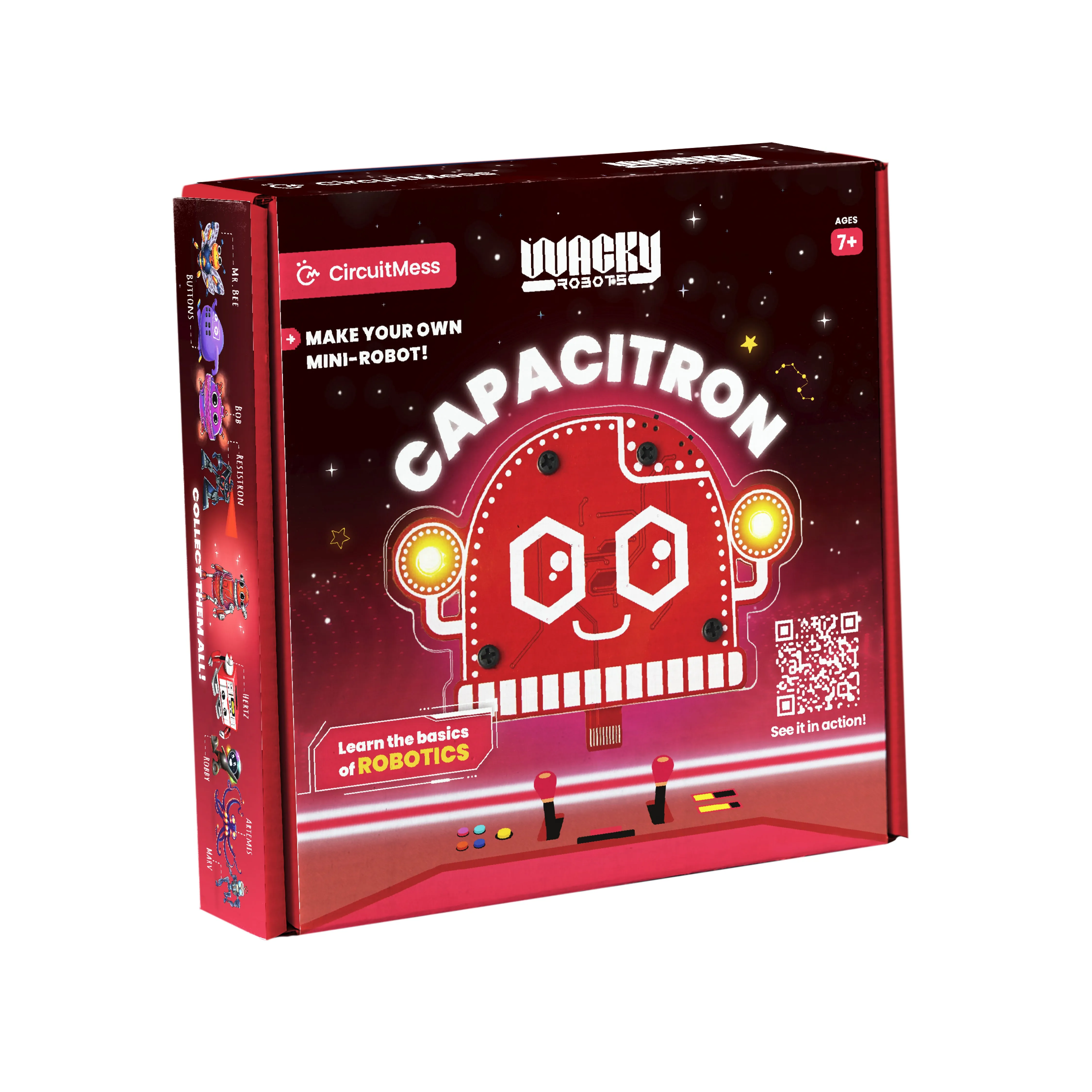 CircuitMess Wacky Robots - DIY Mini Robots: Capacitron