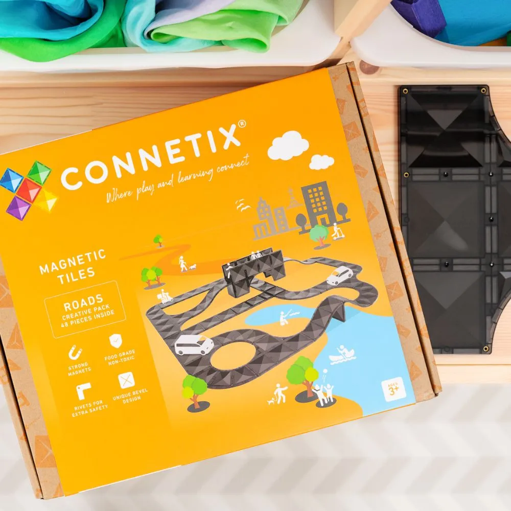 Connetix Creative Roads Pack 48 pc Pre Order Feb 2025