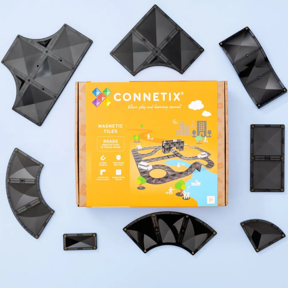 Connetix Creative Roads Pack 48 pc Pre Order Feb 2025