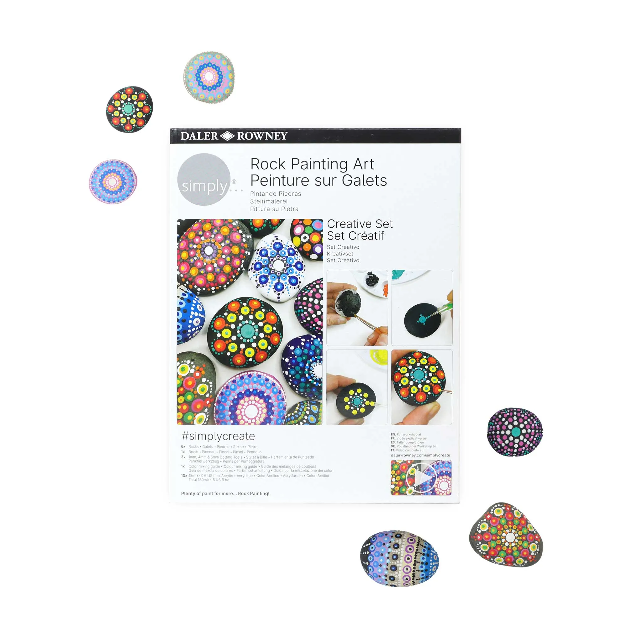 Daler-Rowney Simply Rock Painting Art Creative Set