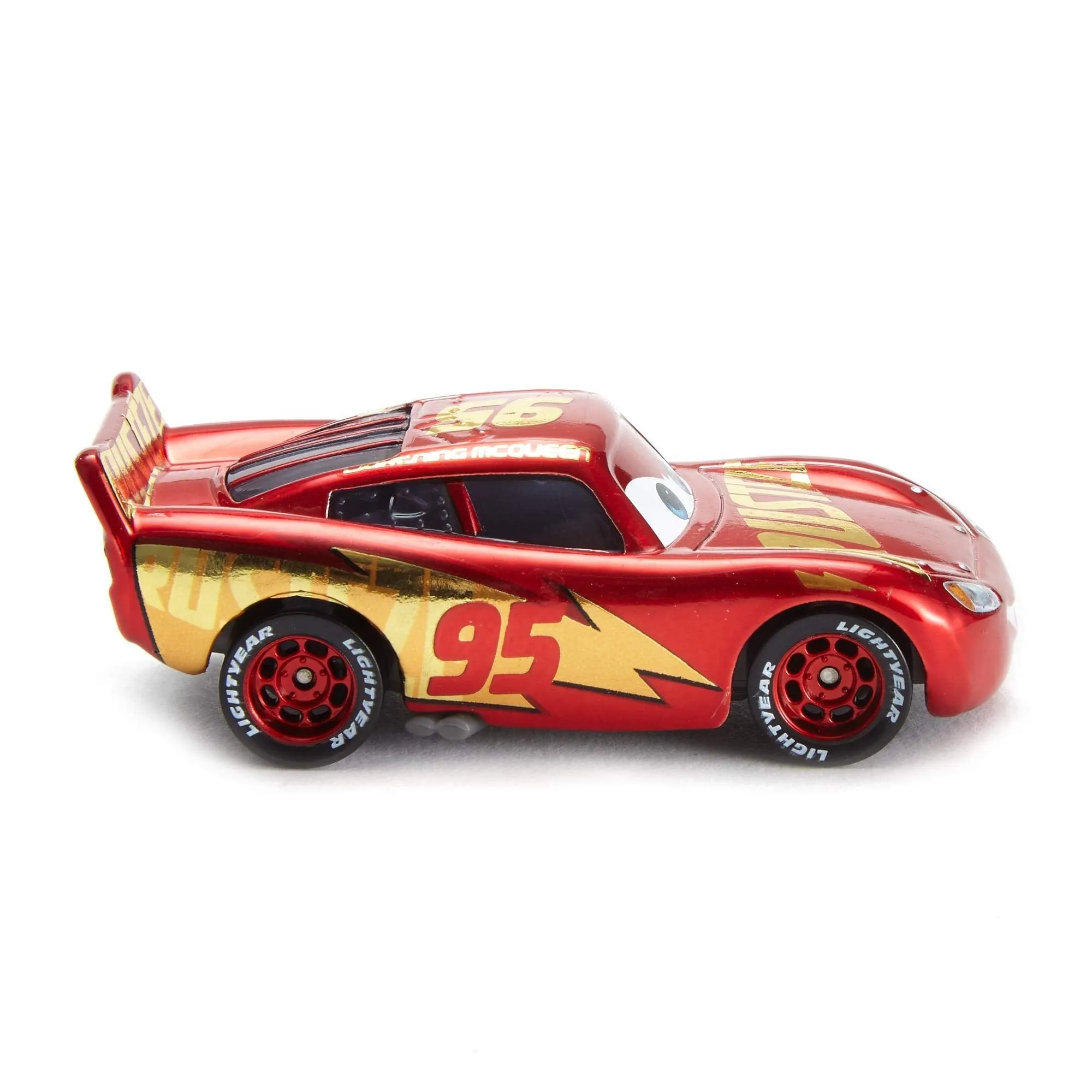 Disney Cars Pixar Die-Cast Lightning Mcqueen With Wrap Vehicle - Multicolor, Kid
