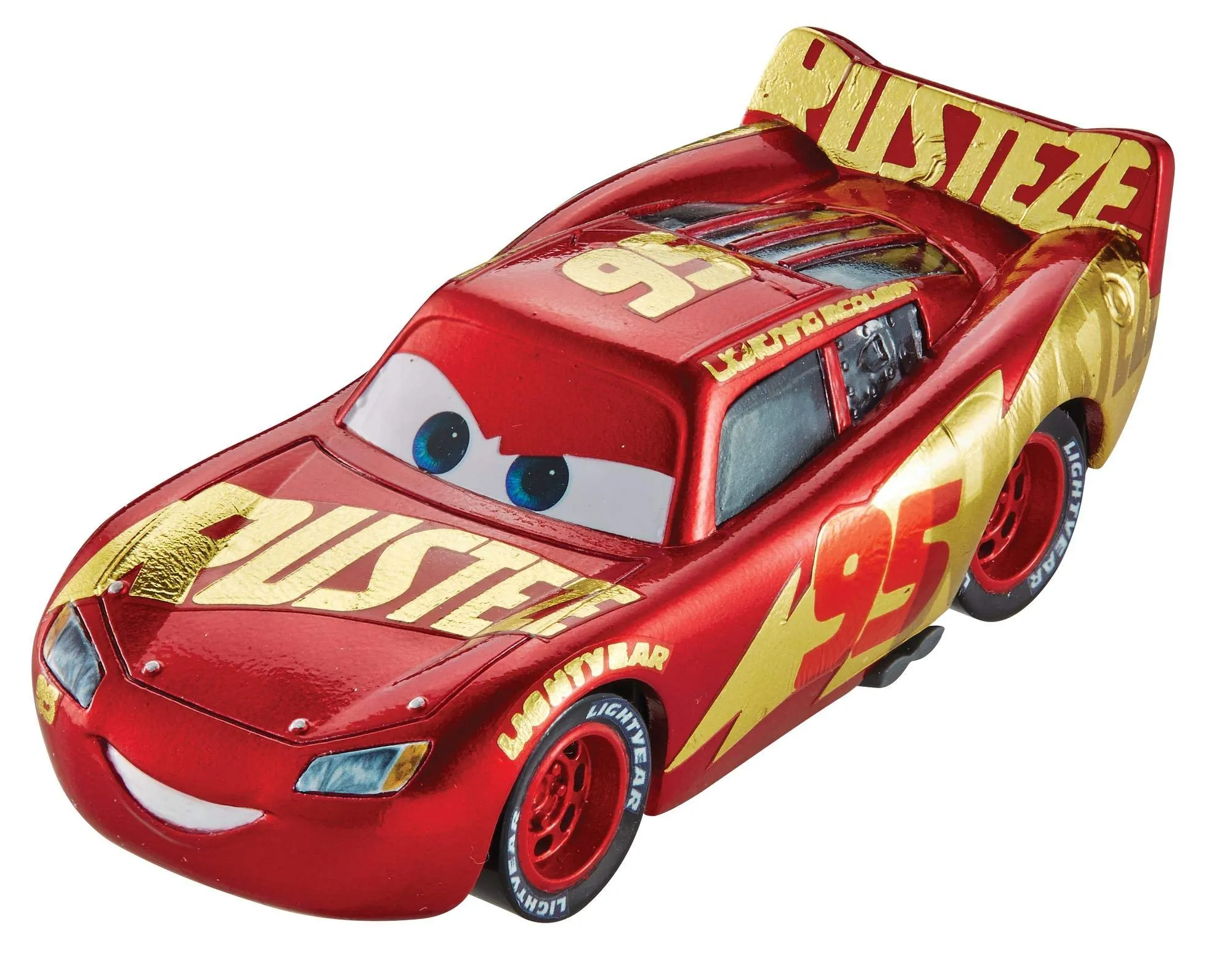 Disney Cars Pixar Die-Cast Lightning Mcqueen With Wrap Vehicle - Multicolor, Kid