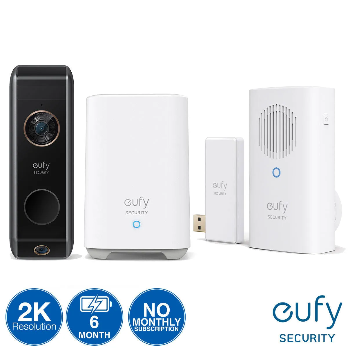 Eufy 2k Full Hd Doorbell Dual Camera Double Security