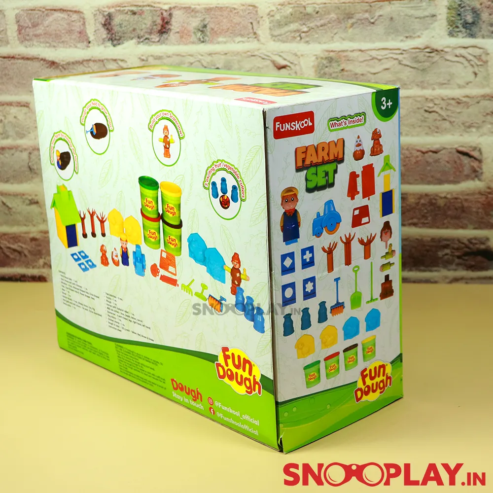 Farm Set (Build The Farm) Fun Dough Playset For Kids