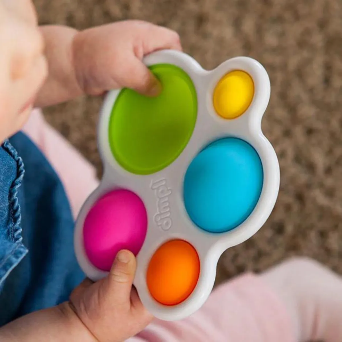 Fat Brain Toys Dimpl Travel Fidget Toys for Baby 10m 