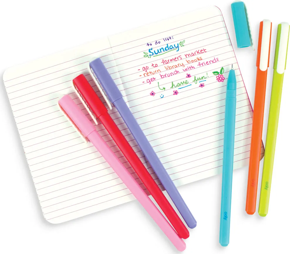 Fine Line Gel Pens - Set of 6