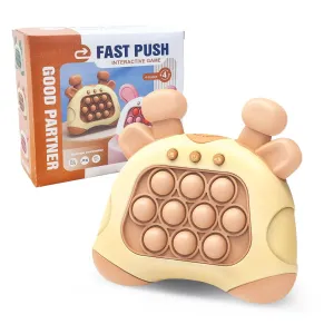 FunBlast Fast Push Intelligent Game – Pop Up Musical Toys for Kids, Sound Toys for Kids, Infant Toys, Children Activity Toys, Kids Toys, Electronic Toys for Kids, Birthday Gifts for Kids (Light Brown)