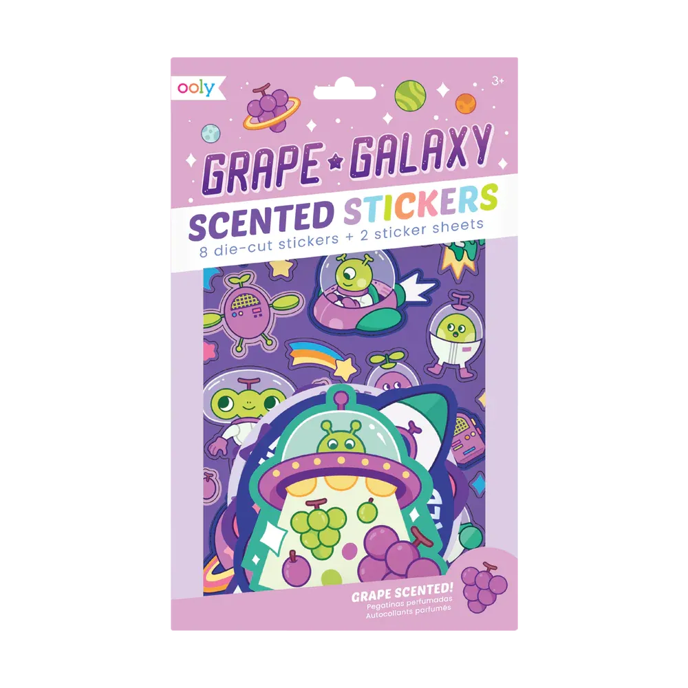 Grape Galaxy Scented Stickers