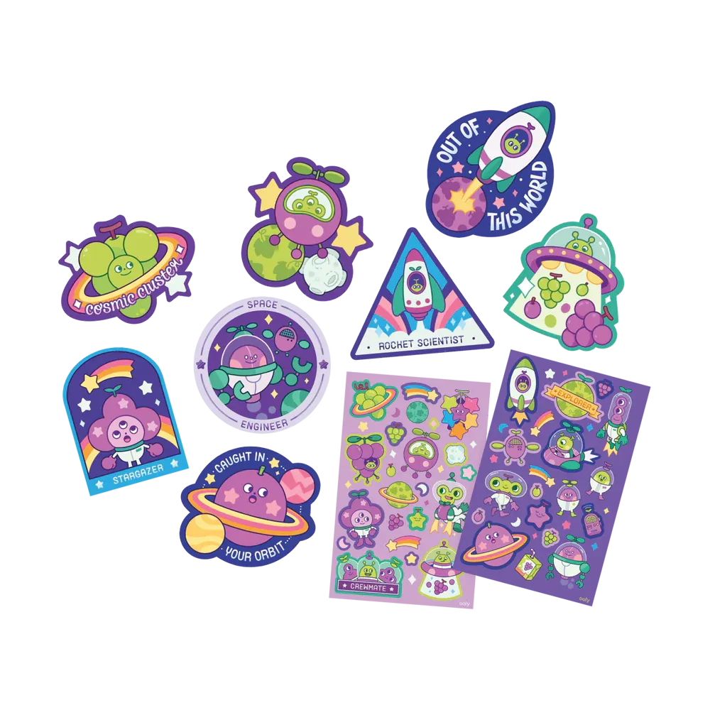 Grape Galaxy Scented Stickers