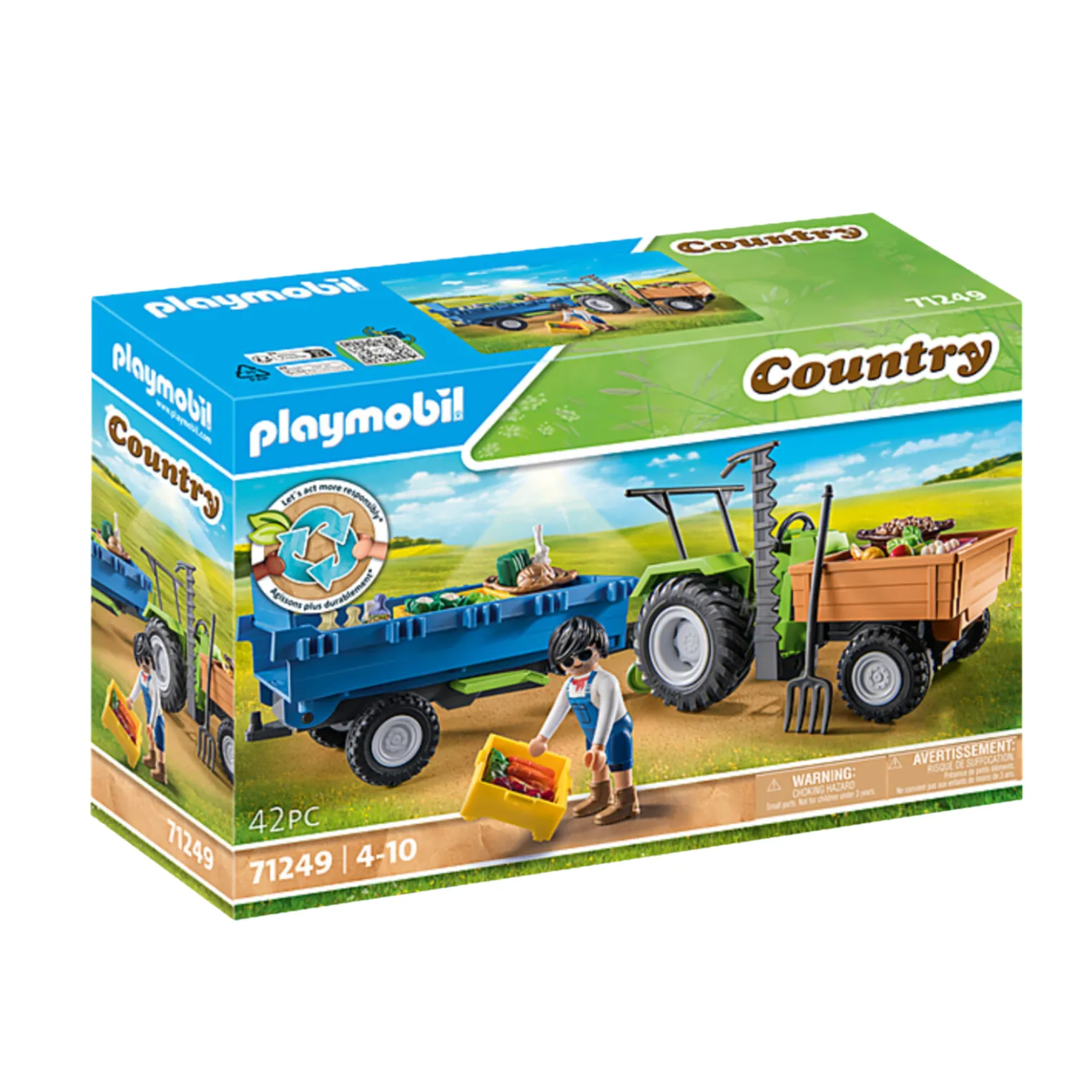 Harvester Tractor w Trailer
