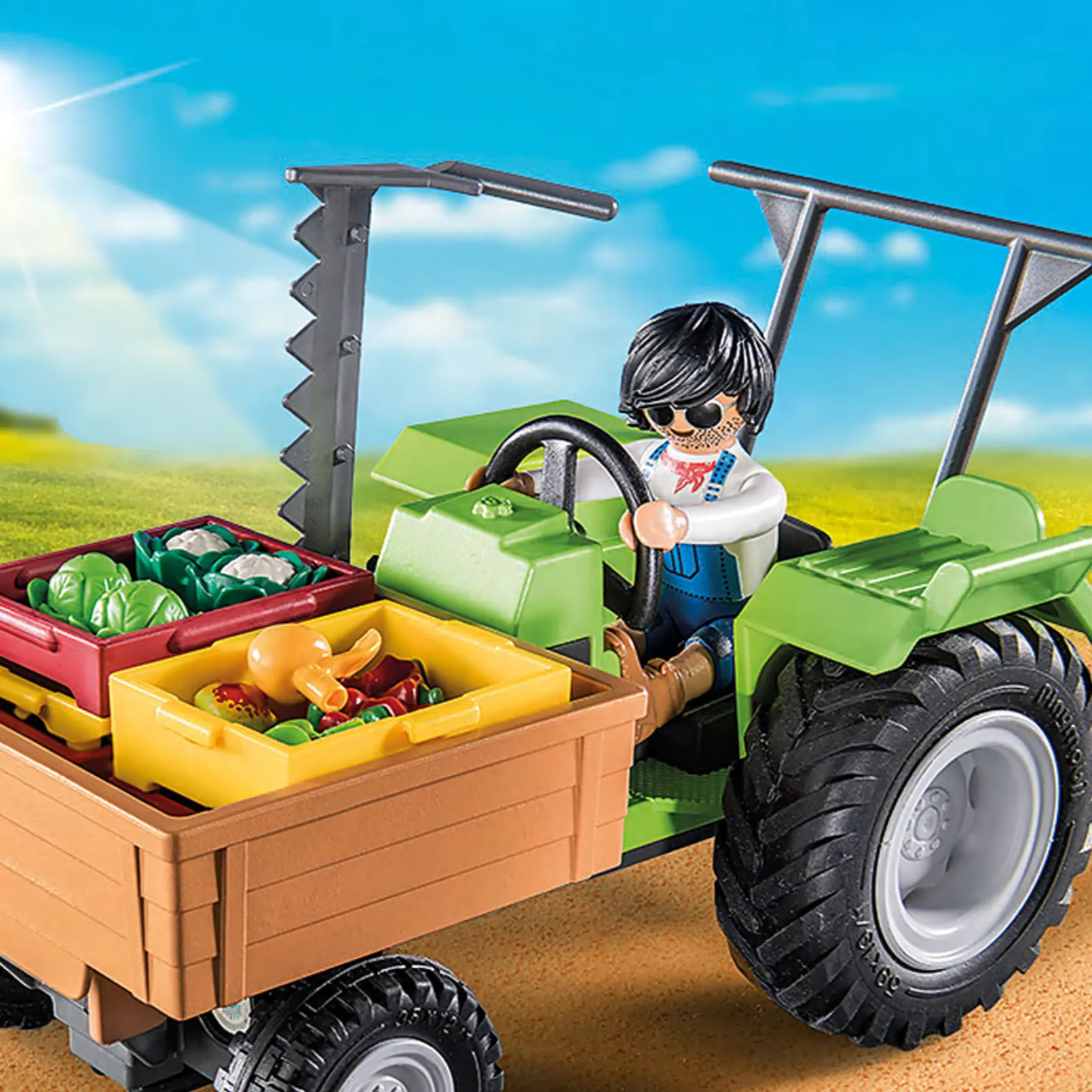 Harvester Tractor w Trailer