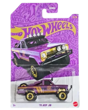 Hot Wheels 57th Anniversary Pearl & Chrome 2024 '73 Jeep J10' Diecast Car