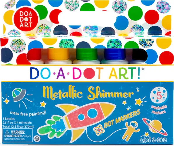 Metallic Shimmer Dot Markers 5 Pack