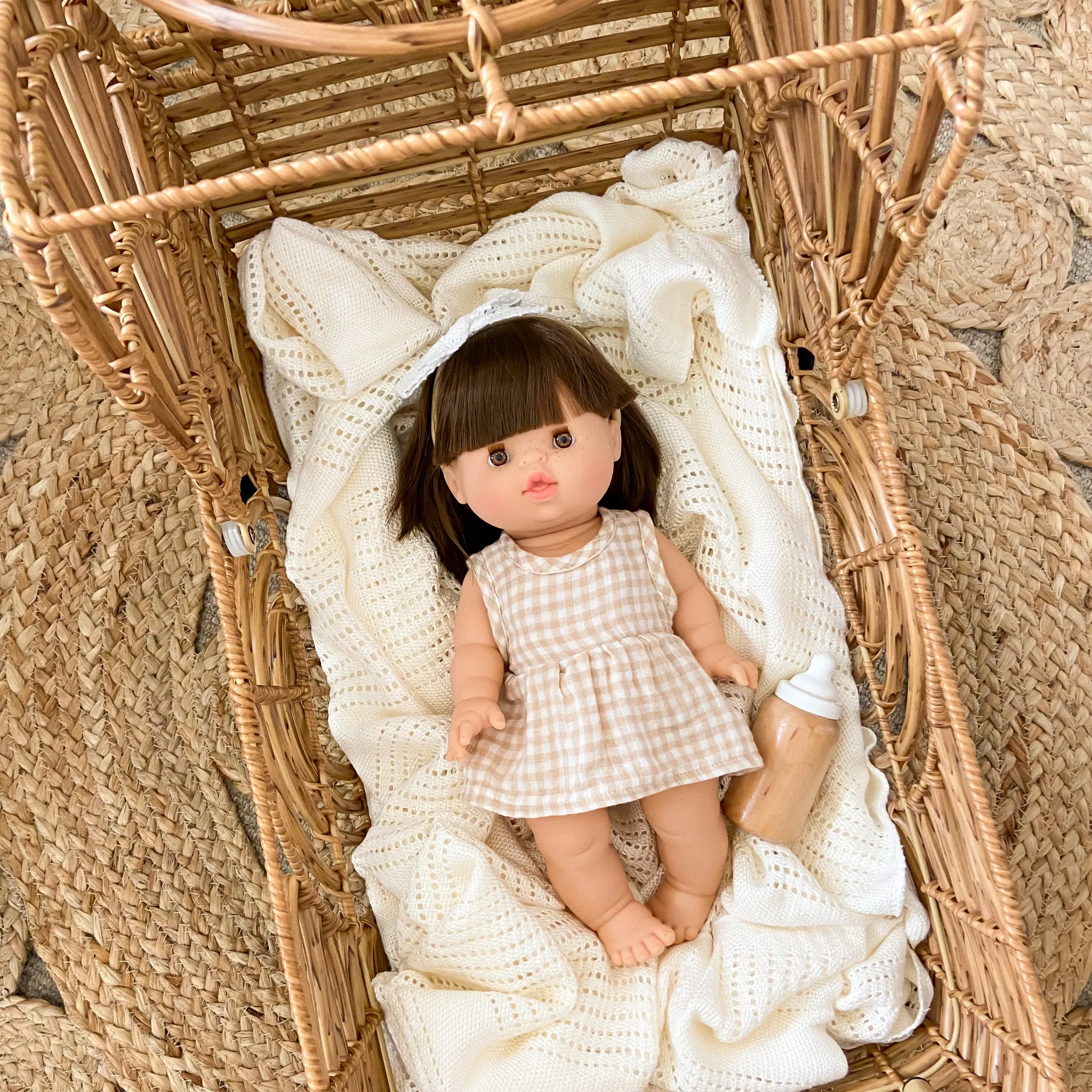 Minikane Gordis Brunette Baby Girl Brown Eyes - Jeanne