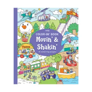 Ooly colour-in-book: movin' and shakin'