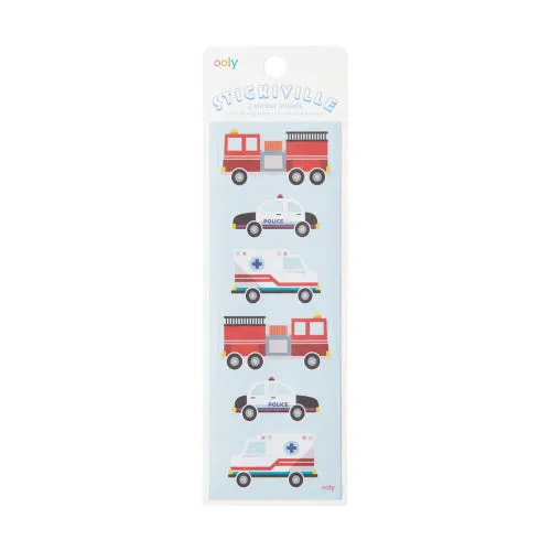 Ooly stickiville helping vehicles (matte paper)