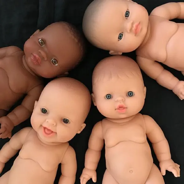 Paola Reina Gordis Baby Girl Doll - No Hair - Trina