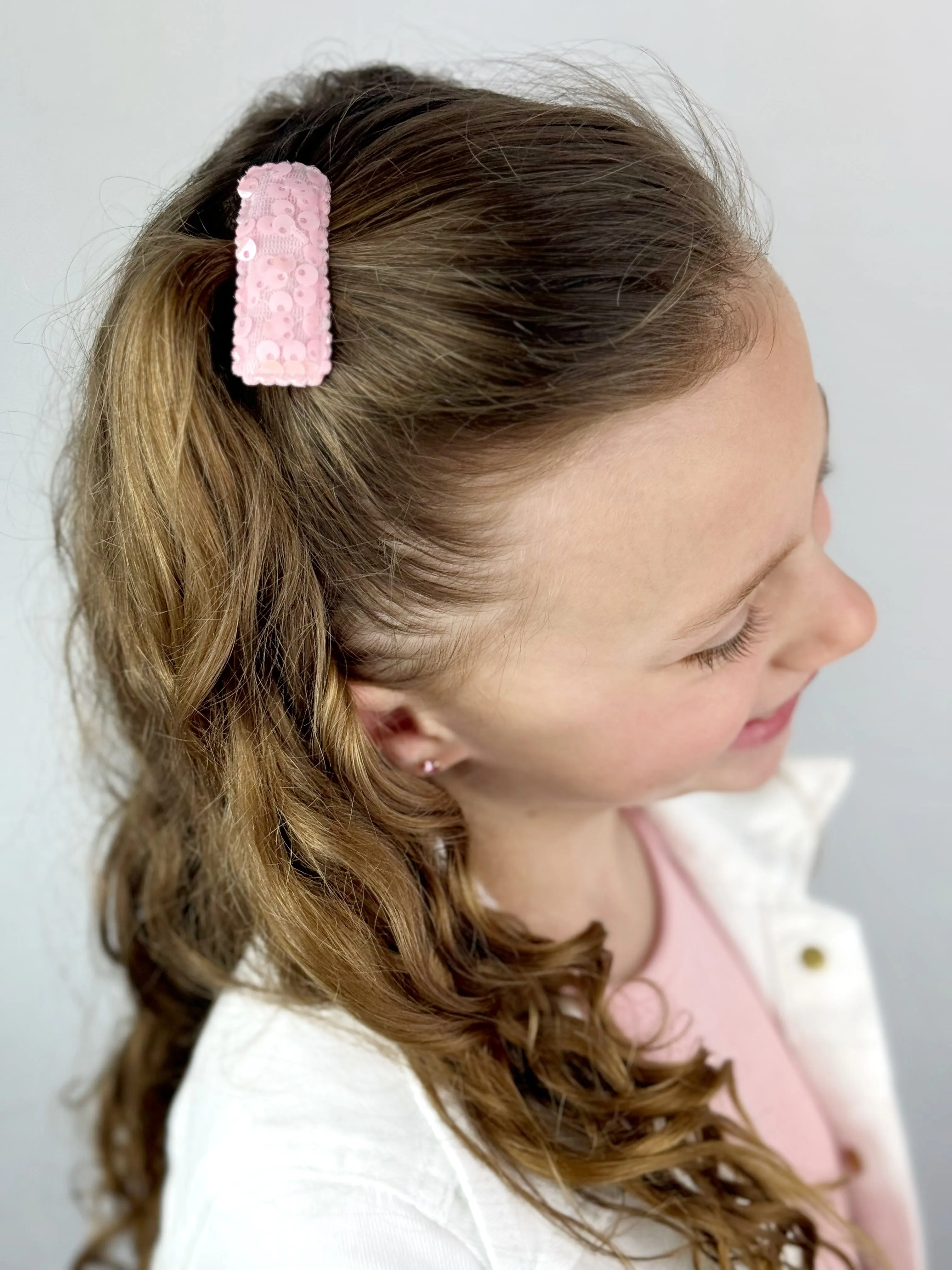 Pastel Sequin Clip Set