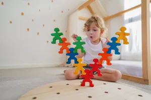 People Balance Set Rainbow Colours