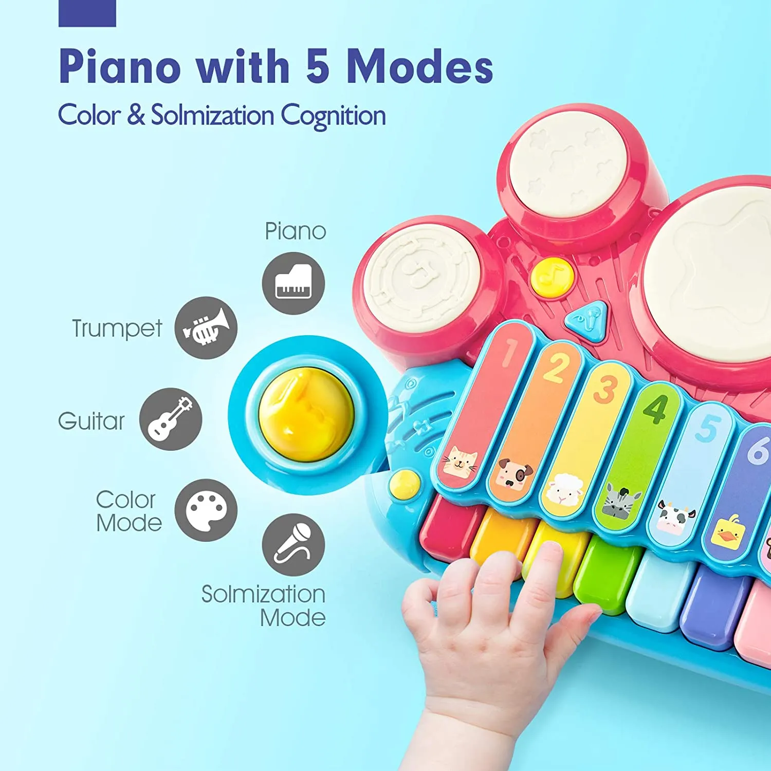 Piano Drum Set Educational Musical Toys