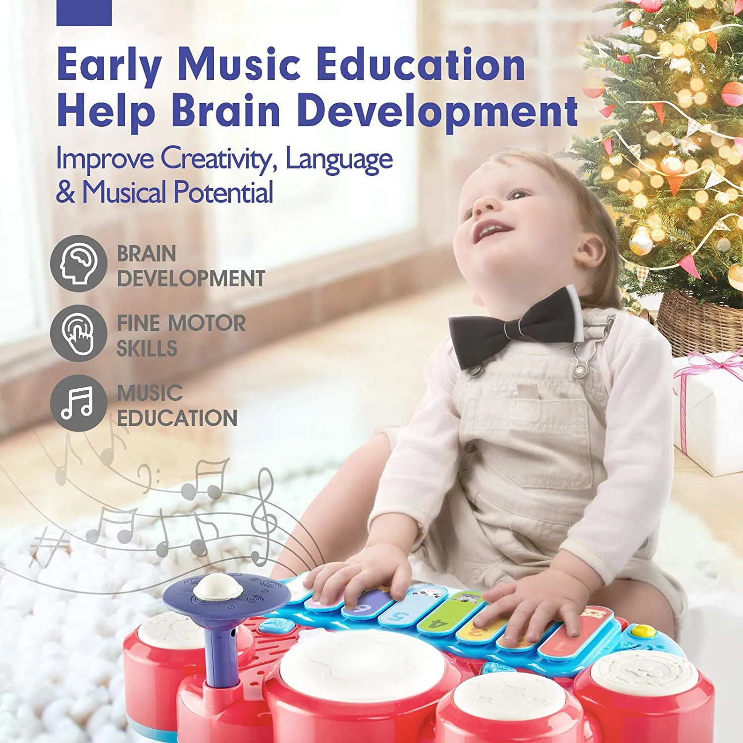 Piano Drum Set Educational Musical Toys