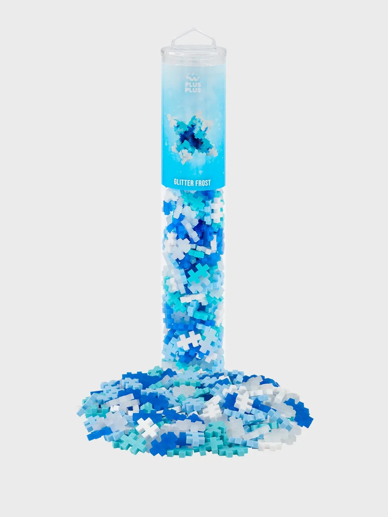 Plus-Plus Open Play Tube - 240pc Glitter Frost Mix