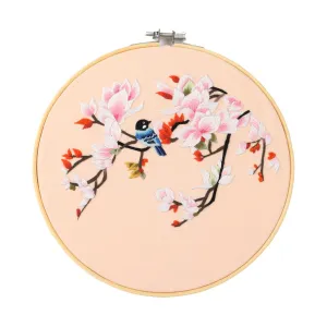 Poppy Crafts Embroidery Kit #44 - Blue Bird & Blooms