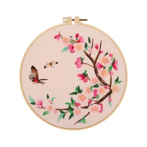 Poppy Crafts Embroidery Kit #45 - Butterflies & Blossoms