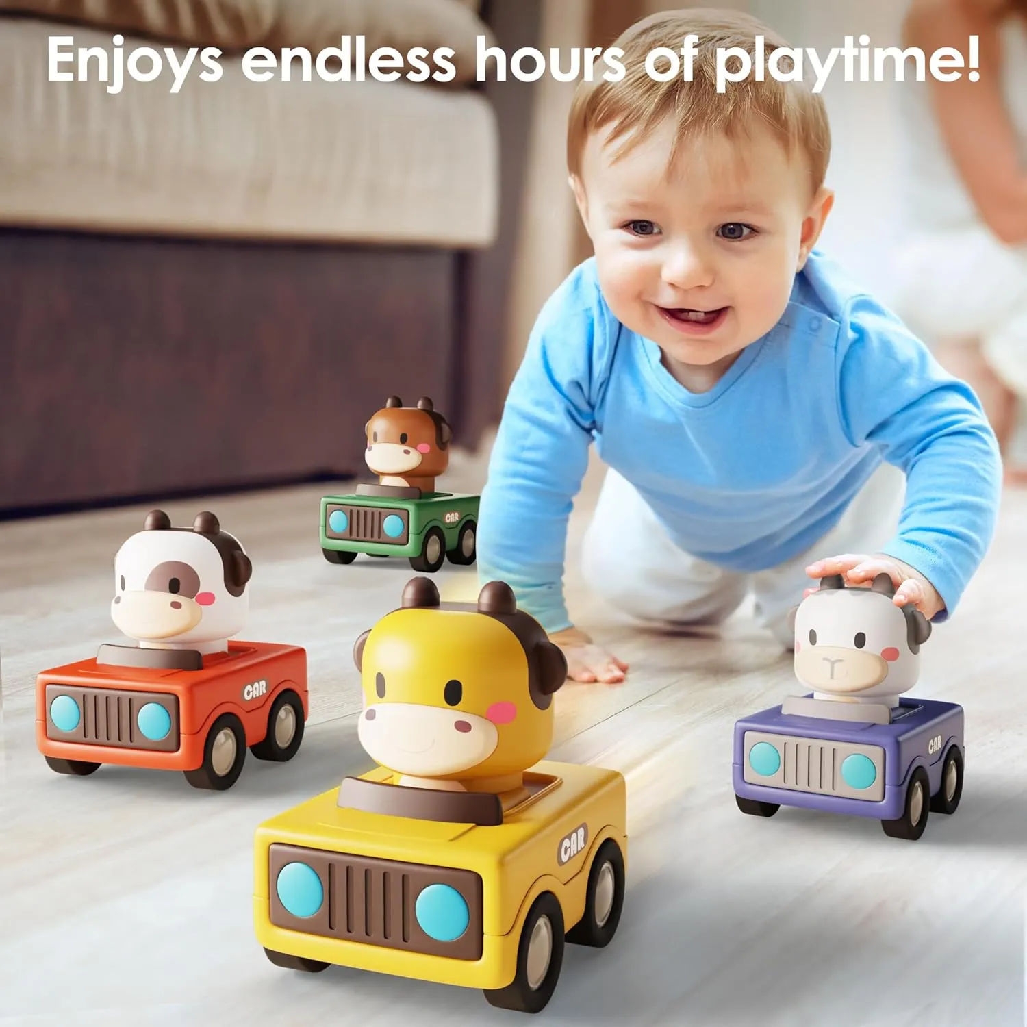 Press and Go Racing Cars